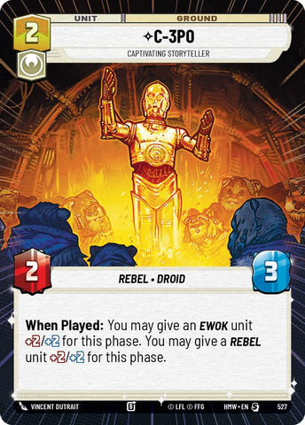 C-3PO - Captivating Storyteller (527) (Hyperspace) (527) [Homeworlds] - The Mythic Store | 24h Order Processing