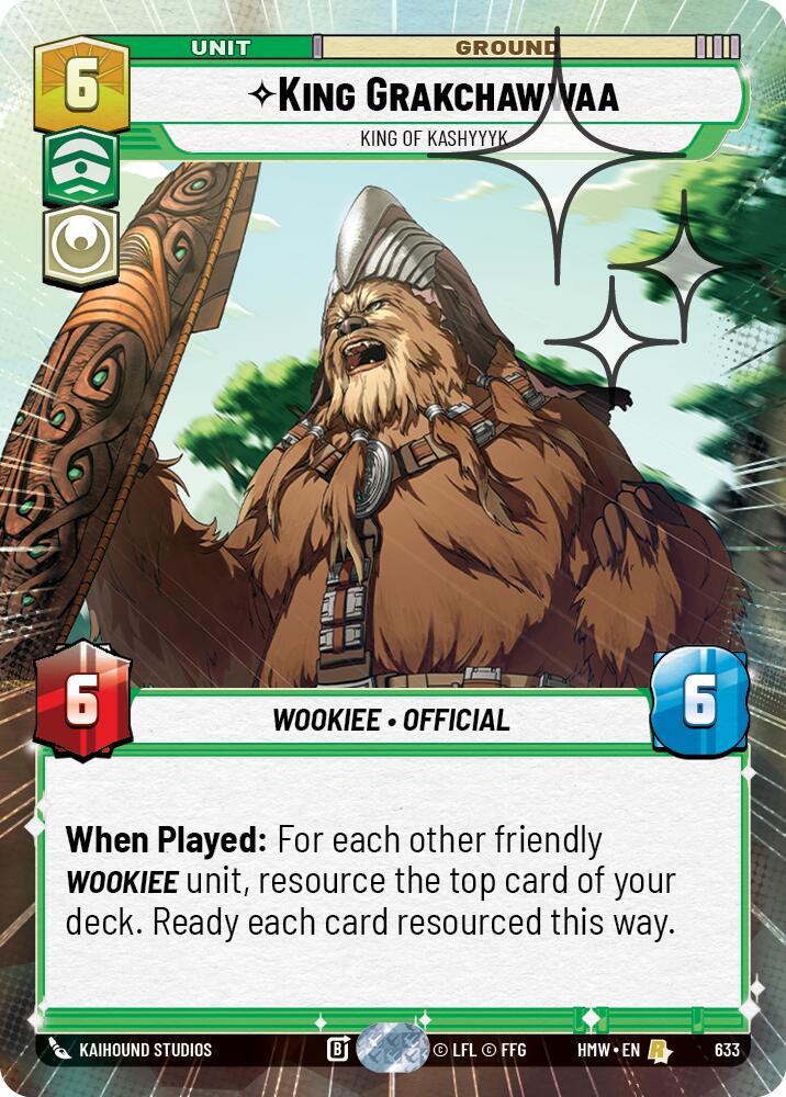 King Grakchawwaa - King of Kashyyyk (633) (Hyperspace Foil) (633) [Homeworlds] - The Mythic Store | 24h Order Processing