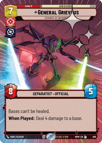 General Grievous - Scourge of Dathomir (669) (Hyperspace Foil) (669) [Homeworlds] - The Mythic Store | 24h Order Processing