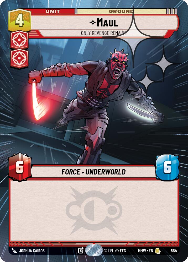 Maul - Only Revenge Remains (684) (Hyperspace Foil) (684) [Homeworlds] - The Mythic Store | 24h Order Processing