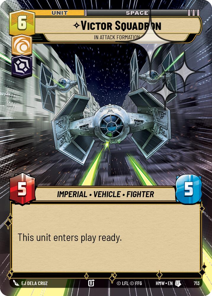Victor Squadron - In Attack Formation (713) (Hyperspace Foil) (713) [Homeworlds] - The Mythic Store | 24h Order Processing