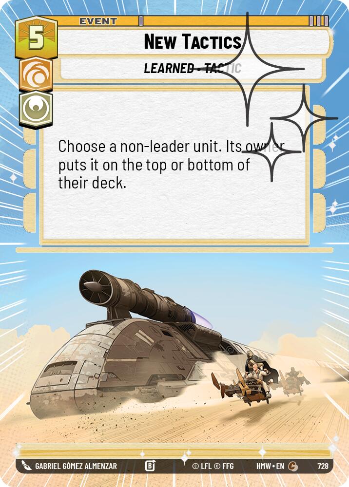 New Tactics (728) (Hyperspace Foil) (728) [Homeworlds] - The Mythic Store | 24h Order Processing