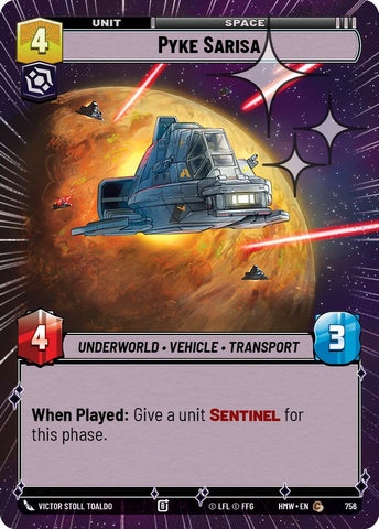 Pyke Sarisa (756) (Hyperspace Foil) (756) [Homeworlds] - The Mythic Store | 24h Order Processing