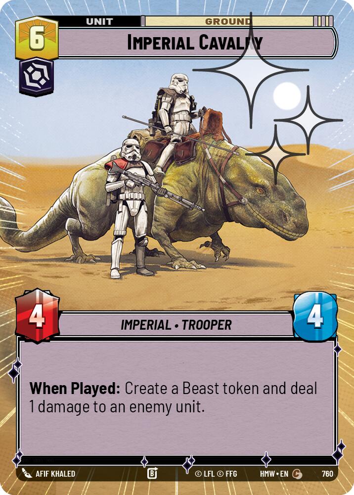 Imperial Cavalry (760) (Hyperspace Foil) (760) [Homeworlds] - The Mythic Store | 24h Order Processing