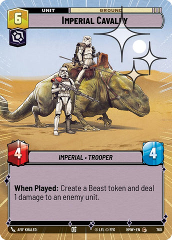 Imperial Cavalry (760) (Hyperspace Foil) (760) [Homeworlds] - The Mythic Store | 24h Order Processing