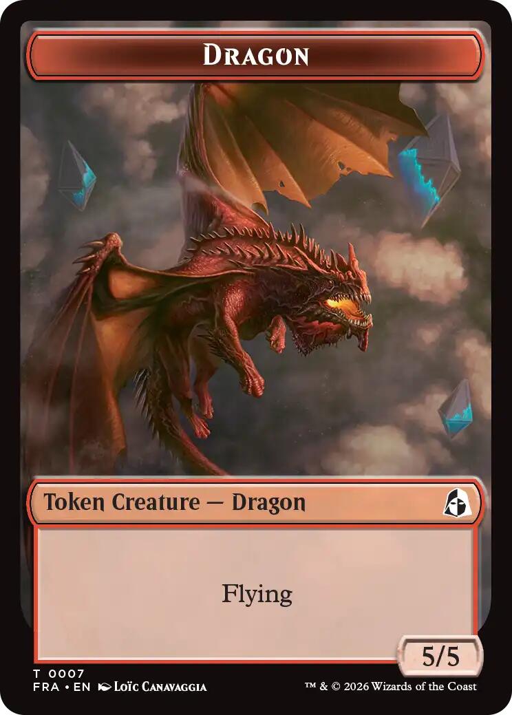Dragon // Forest Tentacle Double-Sided Token [Reality Fracture Tokens] - The Mythic Store | 24h Order Processing