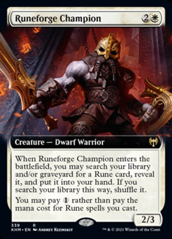 Runeforge Champion (Extended Art) [Kaldheim] - The Mythic Store | 24h Order Processing