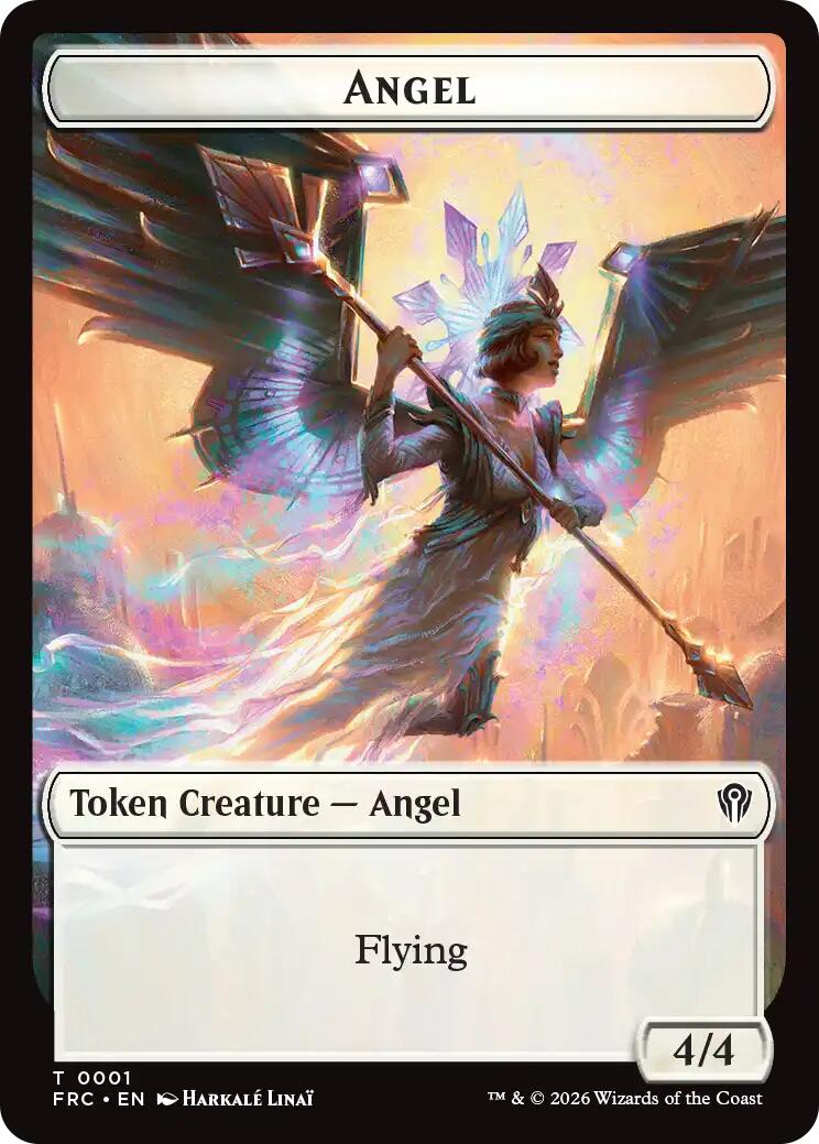 Angel // Myr Double-Sided Token [Reality Fracture Commander Tokens] - The Mythic Store | 24h Order Processing