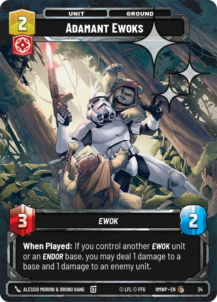 Adamant Ewoks (34) (Foil) (34) [Homeworlds: Weekly Play] - The Mythic Store | 24h Order Processing