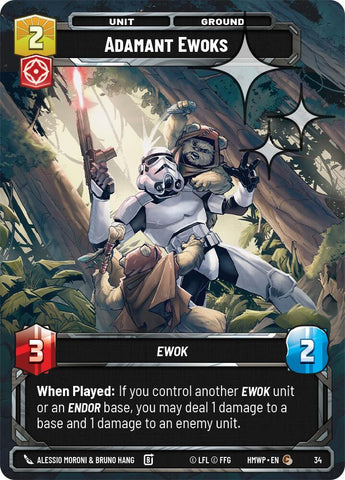 Adamant Ewoks (34) (Foil) (34) [Homeworlds: Weekly Play] - The Mythic Store | 24h Order Processing