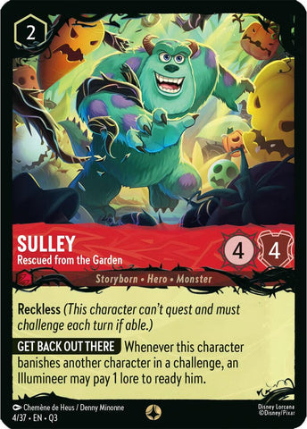 Sulley - Rescued from the Garden (4/37) [Illumineer's Quest: The Great Hunny Rescue] - The Mythic Store | 24h Order Processing