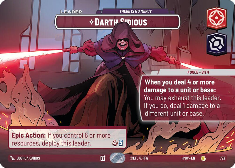 Darth Sidious - There Is No Mercy (793) (Showcase) (793) [Homeworlds] - The Mythic Store | 24h Order Processing