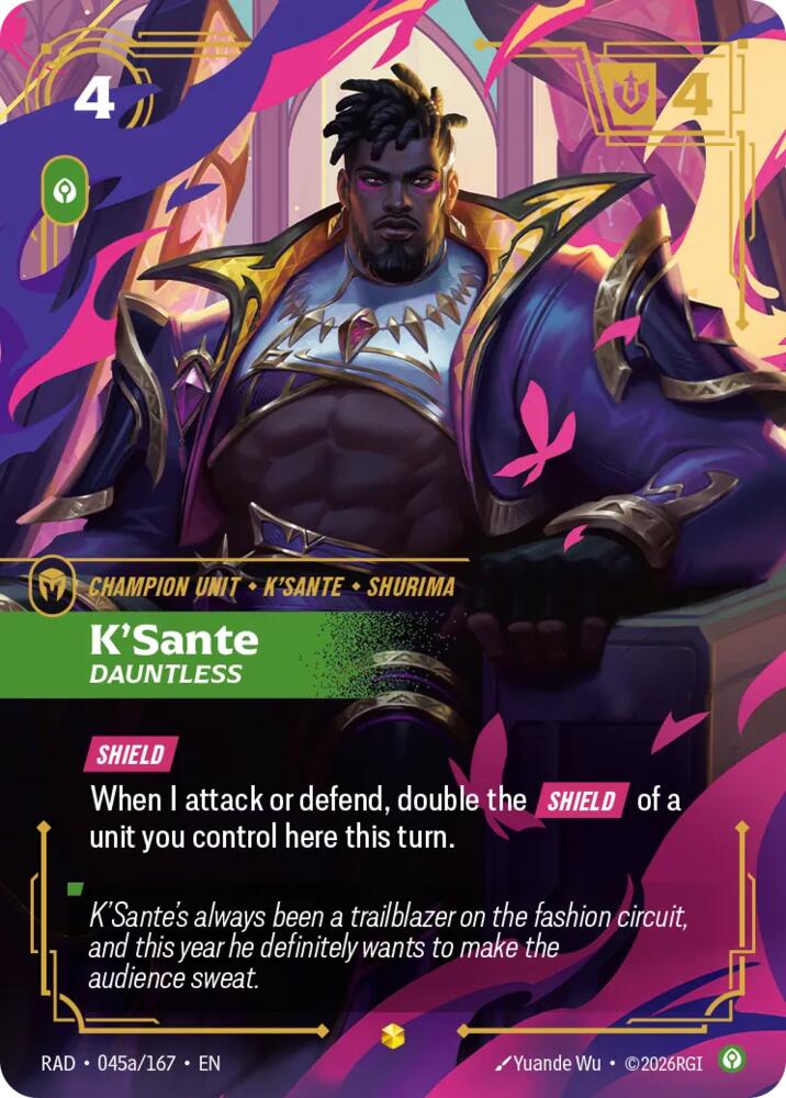 K'Sante, Dauntless (Alternate Art) (045a/167) [Radiance] - The Mythic Store | 24h Order Processing