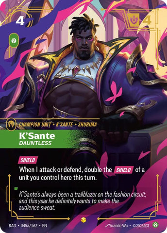 K'Sante, Dauntless (Alternate Art) (045a/167) [Radiance] - The Mythic Store | 24h Order Processing