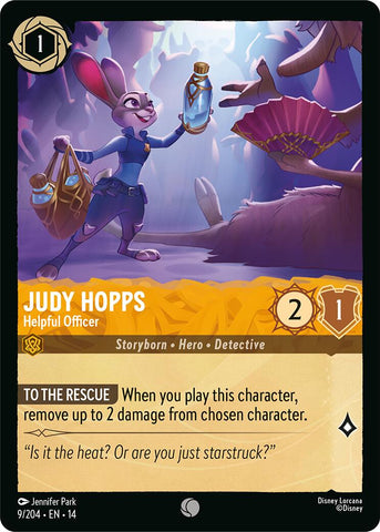 Judy Hopps - Helpful Officer (9/204) [Hyperia City] - The Mythic Store | 24h Order Processing