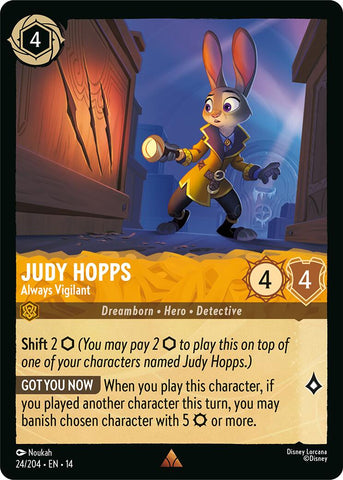 Judy Hopps - Always Vigilant (24/204) [Hyperia City] - The Mythic Store | 24h Order Processing