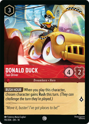 Donald Duck - Taxi Driver (110/204) [Hyperia City] - The Mythic Store | 24h Order Processing