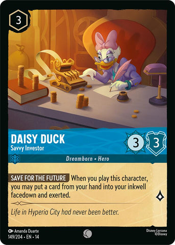 Daisy Duck - Savvy Investor (149/204) [Hyperia City] - The Mythic Store | 24h Order Processing