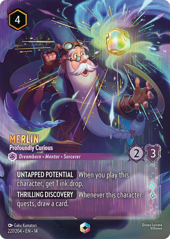 Merlin - Profoundly Curious (Enchanted) (227/204) [Hyperia City] - The Mythic Store | 24h Order Processing