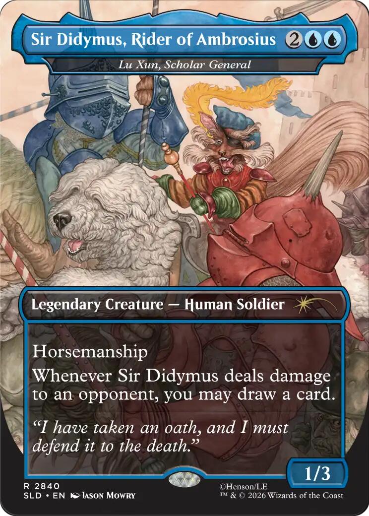 Sir Didymus, Rider of Ambrosius - Lu Xun, Scholar General [Secret Lair Drop Series] - The Mythic Store | 24h Order Processing