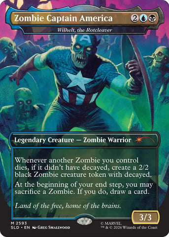 Zombie Captain America - Wilhelt, the Rotcleaver [Secret Lair Drop Series] - The Mythic Store | 24h Order Processing