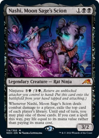 Nashi, Moon Sage's Scion (Promo Pack) [Kamigawa: Neon Dynasty Promos] - The Mythic Store | 24h Order Processing