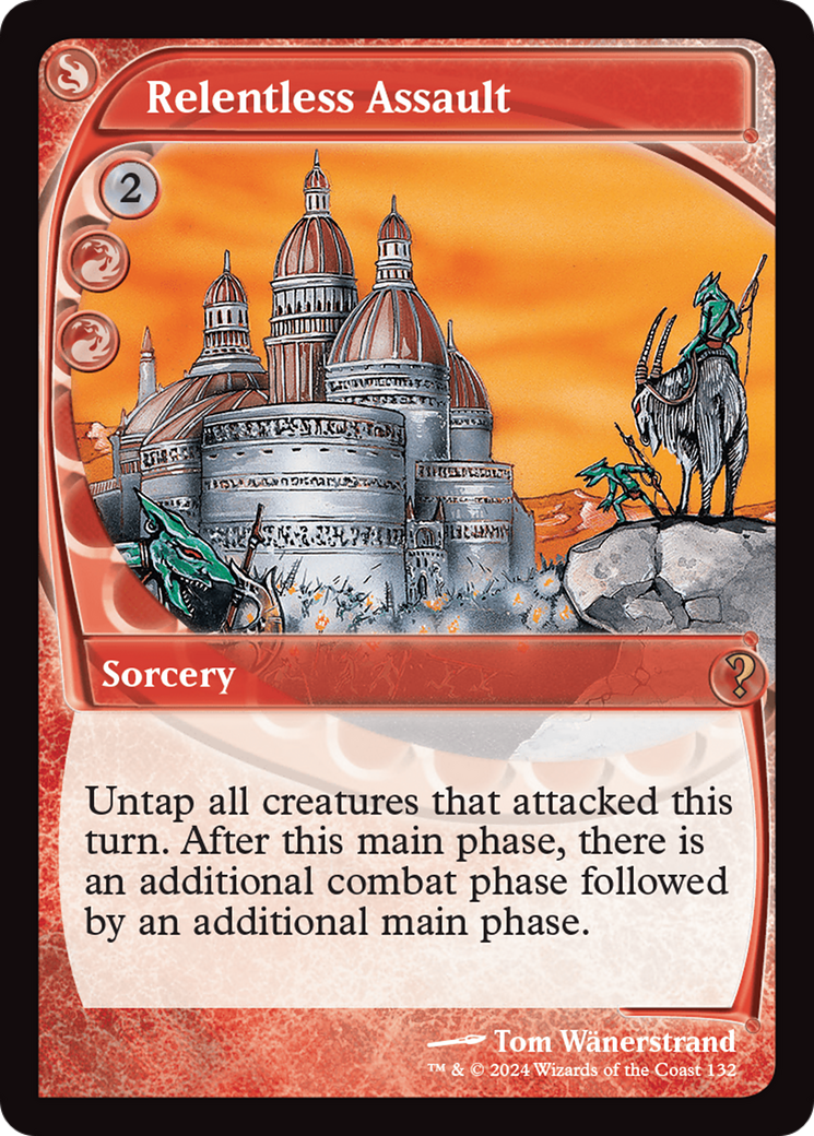 Relentless Assault (Future Sight) [Mystery Booster 2] - The Mythic Store | 24h Order Processing