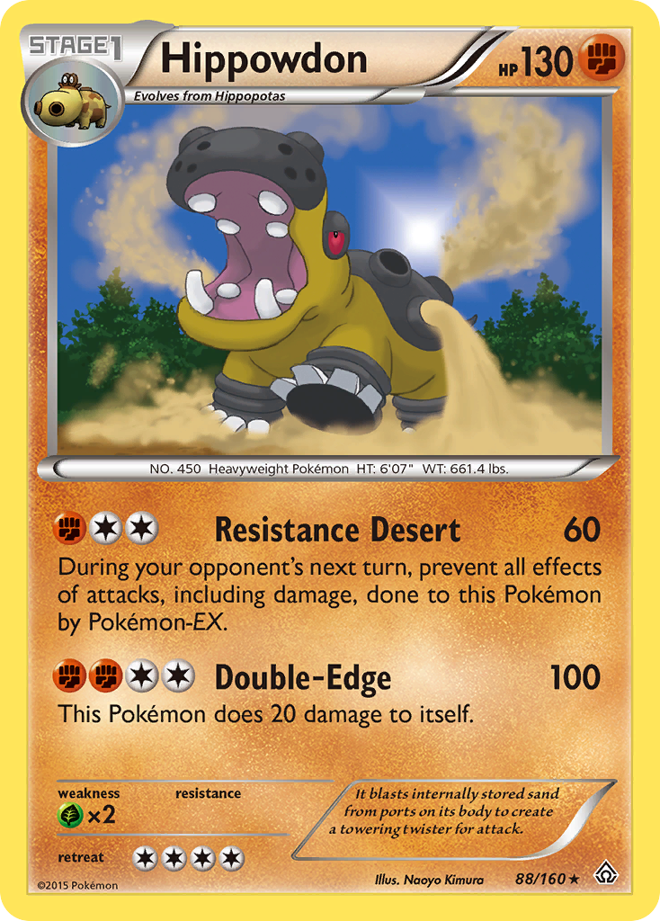 Hippowdon (88/160) [XY: Primal Clash] - The Mythic Store | 24h Order Processing