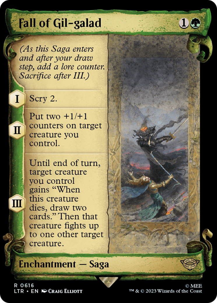 Fall of Gil-galad [The Lord of the Rings: Tales of Middle-Earth Showcase Scrolls] - The Mythic Store | 24h Order Processing
