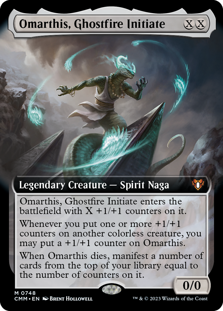 Omarthis, Ghostfire Initiate (Extended Art) [Commander Masters] - The Mythic Store | 24h Order Processing