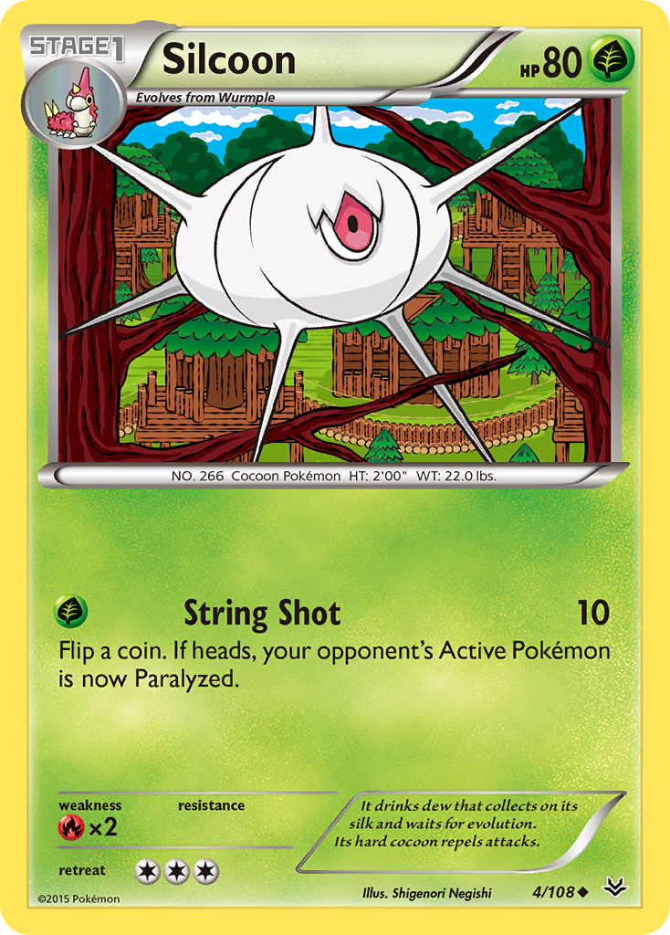 Silcoon (4/108) [XY: Roaring Skies] - The Mythic Store | 24h Order Processing