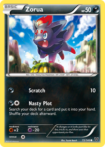 Zorua (72/146) [XY: Base Set] - The Mythic Store | 24h Order Processing