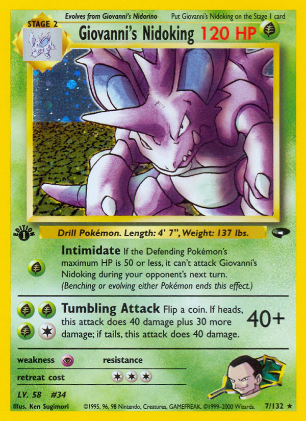 Giovanni's Nidoking (7/132) [Gym Challenge 1st Edition] - The Mythic Store | 24h Order Processing