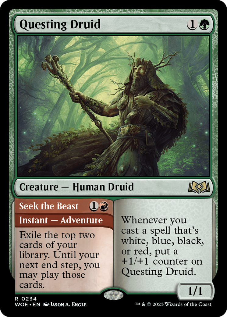 Questing Druid // Seek the Beast [Wilds of Eldraine] - The Mythic Store | 24h Order Processing