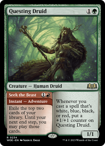 Questing Druid // Seek the Beast [Wilds of Eldraine] - The Mythic Store | 24h Order Processing
