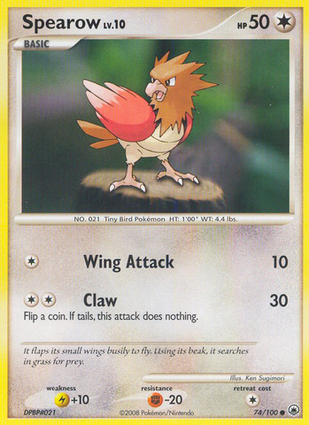 Spearow (74/100) [Diamond & Pearl: Majestic Dawn] - The Mythic Store | 24h Order Processing