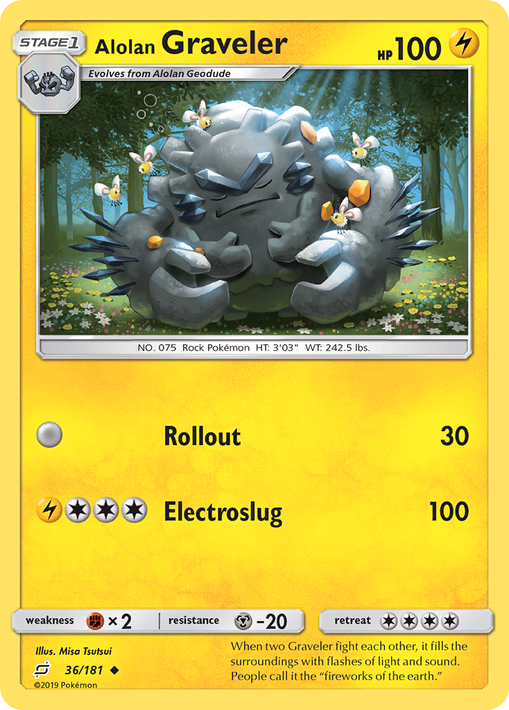 Alolan Graveler (36/181) [Sun & Moon: Team Up] - The Mythic Store | 24h Order Processing