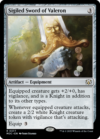 Sigiled Sword of Valeron [March of the Machine Commander] - The Mythic Store | 24h Order Processing