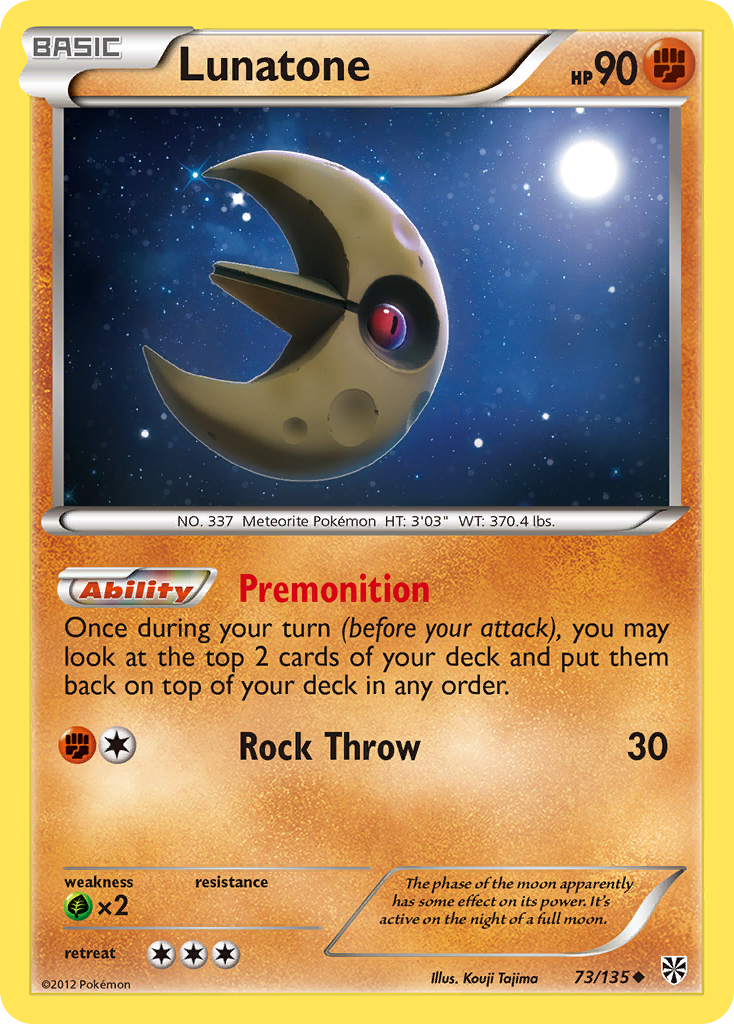 Lunatone (73/135) [Black & White: Plasma Storm] - The Mythic Store | 24h Order Processing