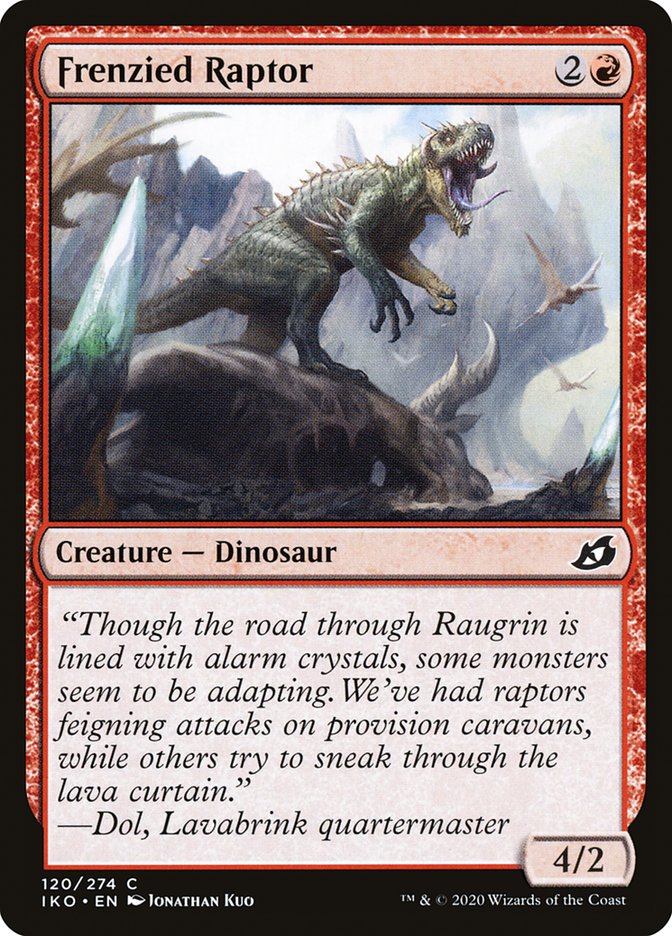 Frenzied Raptor [Ikoria: Lair of Behemoths] - The Mythic Store | 24h Order Processing