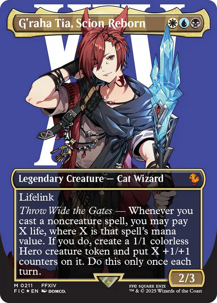 G'raha Tia, Scion Reborn (Borderless) (Surge Foil) [FINAL FANTASY Commander] - The Mythic Store | 24h Order Processing