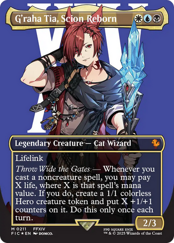 G'raha Tia, Scion Reborn (Borderless) (Surge Foil) [FINAL FANTASY Commander] - The Mythic Store | 24h Order Processing