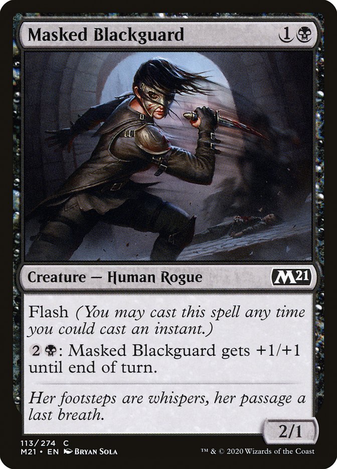 Masked Blackguard [Core Set 2021] - The Mythic Store | 24h Order Processing