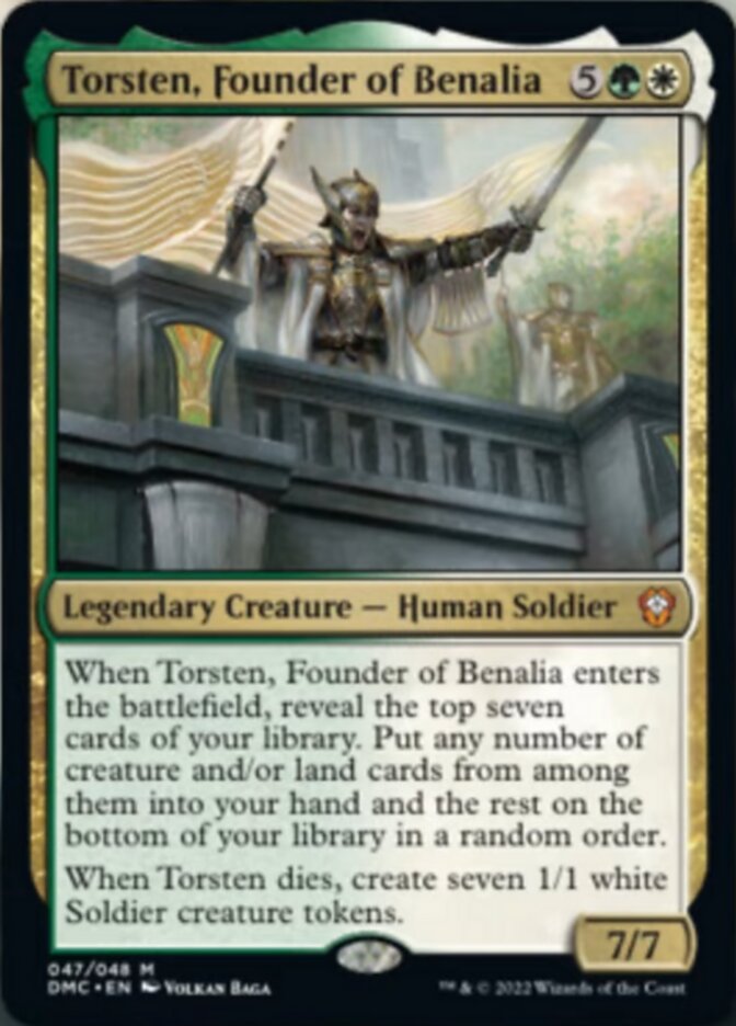 Torsten, Founder of Benalia [Dominaria United Commander] - The Mythic Store | 24h Order Processing