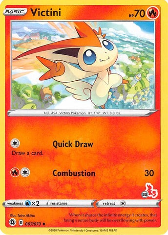 Victini (007/073) (Cinderace Stamp #53) [Battle Academy 2022] - The Mythic Store | 24h Order Processing