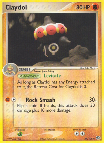 Claydol (24/106) [EX: Emerald] - The Mythic Store | 24h Order Processing