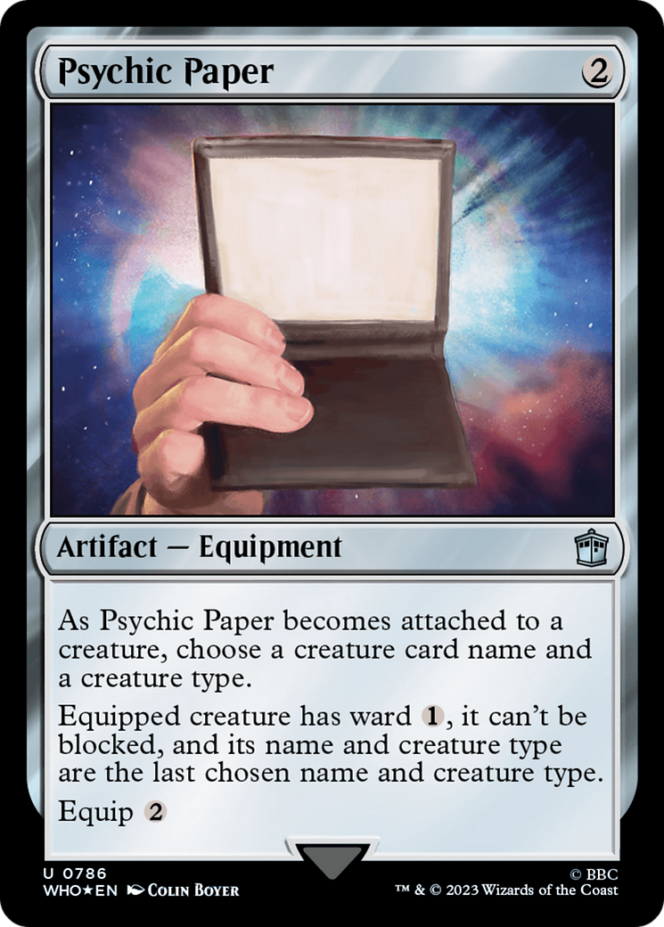 Psychic Paper (Surge Foil) [Doctor Who] - The Mythic Store | 24h Order Processing