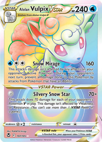 Alolan Vulpix VSTAR (197/195) [Sword & Shield: Silver Tempest] - The Mythic Store | 24h Order Processing