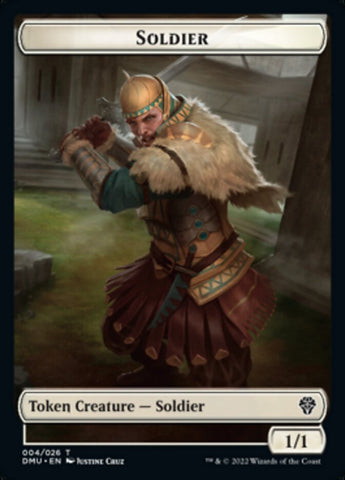 Soldier // Badger Double-Sided Token [Dominaria United Tokens] - The Mythic Store | 24h Order Processing