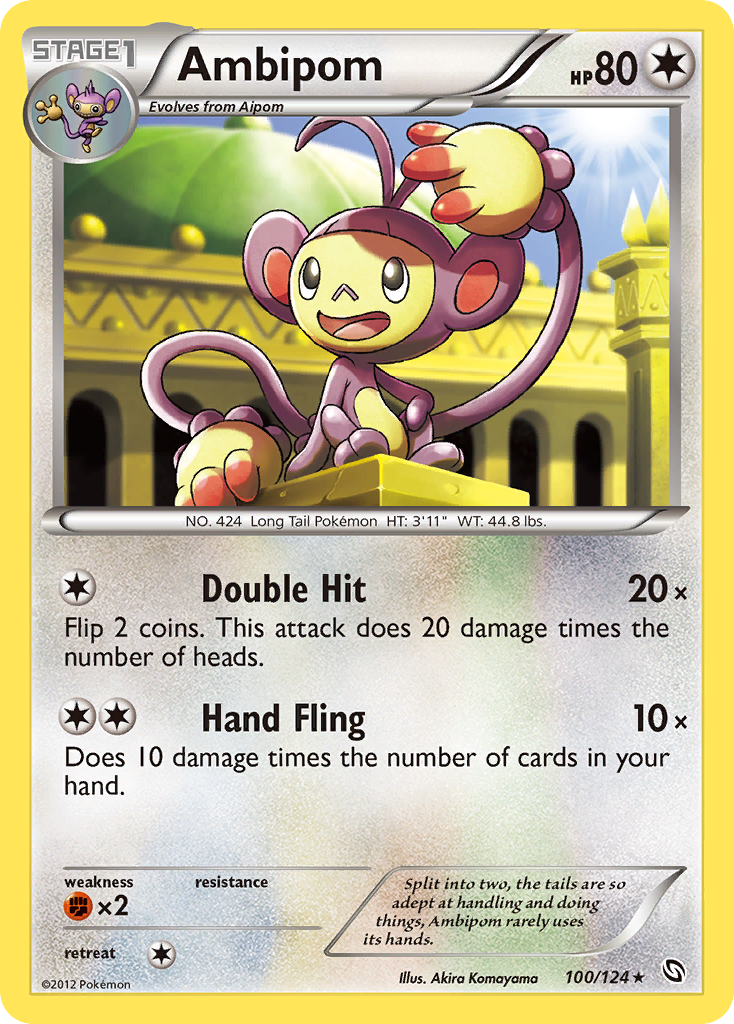 Ambipom (100/124) [Black & White: Dragons Exalted] - The Mythic Store | 24h Order Processing